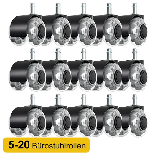 15x bürostuhlrollen - 5-15x,