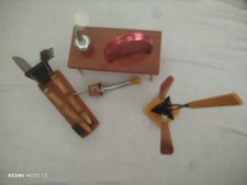 Vintage DDR 3 x Sets Spießerset,Blumenbank,Barset,Bakelit