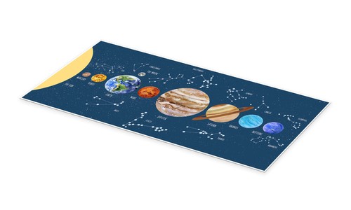 Poster sonnensystem und - sonnensystem,