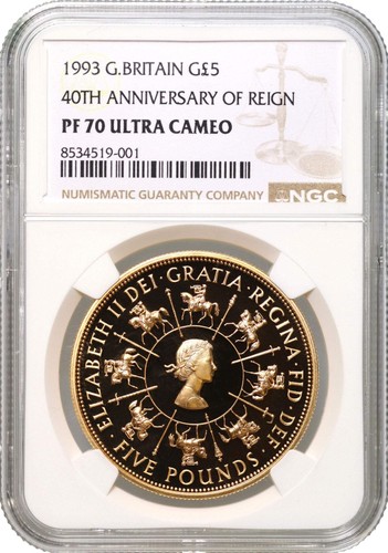 Elizabeth 1993 gold pf70 uc - elizabeth,