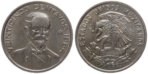 Mexiko mexico 25 - mexico, centavos