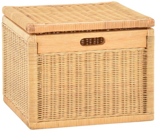 Korb mit deckel - korb, rattan