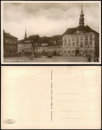 Ansichtskarte radeberg - ansichtskarte,