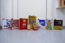 9 Stk alte Öldosen Shell