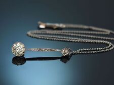 ART DECO COLLIER MIT DIAMANTEN AUS GOLD 585 UND PLATIN UM 1925