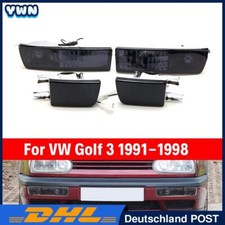 Rauchglas Eckleuchte Nebelscheinwerfer Blinker Schwarz für VW Golf 3 Vento 91-98