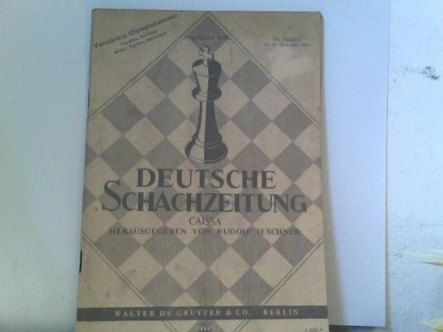 Deutsche schachzeitung caissa - deutsche,