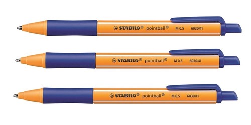 Stabilo kugelschreiber - 3x,