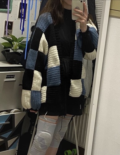 Patchwork crochet cardigan - crochet,