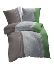 Bettwäsche Microfaser Satin Bettwäsche Set Karo Streifen Design etérea