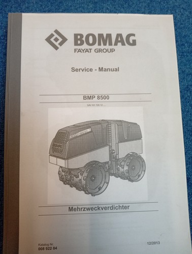 Bomag service manual - service, -manual