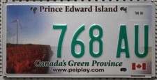 Kanada Nummernschild PRINCE EDWARD ISLAND Kennzeichen Canada License Plate 768AU
