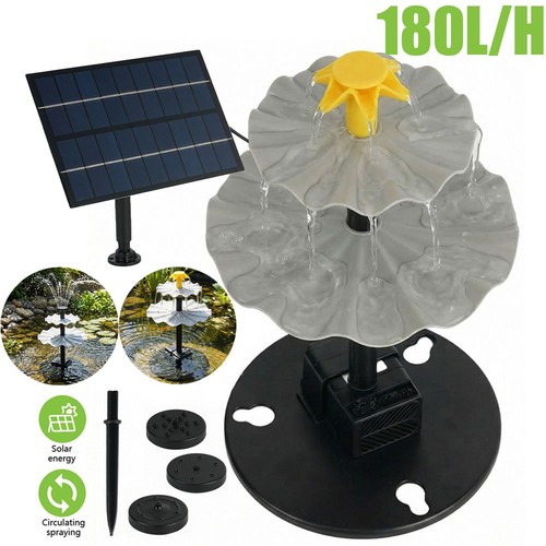 Vogeltränke set mit solar - set, 4w