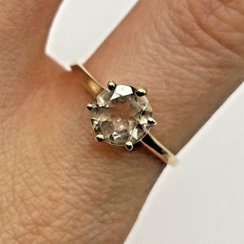 Karat gold gelbberyll ring - karat,