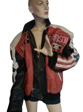 Vintage lederjacke mit - mit, harley
