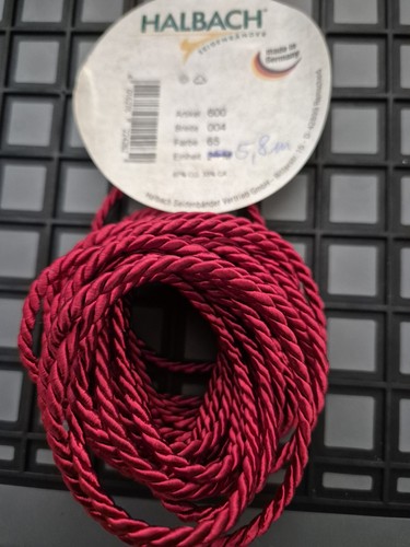 Seidenkordel rot halbach - seidenkordel,