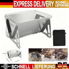 Mini-Grill Outdoor Camping Grillen-Edelstahl Grillen Campinggrill Survival-Kohle