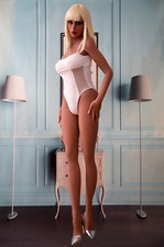 TPE Sexpuppe 163cm 45kg Real Doll Toy Blond Love Doll Vagina Anal Oral Puppe💋💕