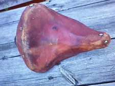 DDR Fahrradsattel Kindersattel braun Leder zum Vorrichten Nr.6  kk225