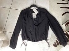 Tunika, Bluse von Dorothee Schumacher Gr. 36/38 Seide silberne Kante