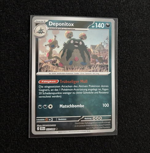 Pokémon karte deponitox cri - karte,