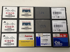 12x Compact FLASH Card Speicherkarte 128 MB CISCO Sandisk Hama Ultra I II III GB