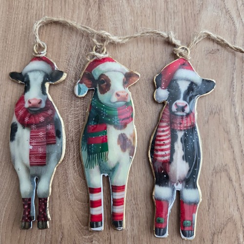 Weihnachten deko kühe 12 - x,