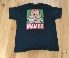 Vintage 1989 Mambo Logo Australien T-Shirt Gr. XL schwarz Top Zustand 