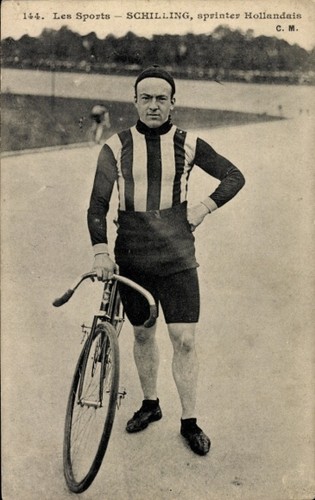 Radrennfahrer schilling - ak,