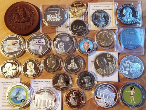 25x medaillen edel brd - edel,