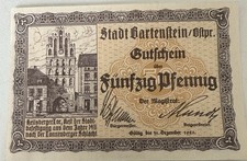 Deutsches Notgeld. Bartenstein