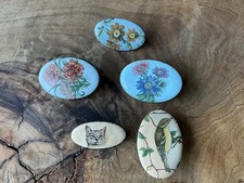 Konvolut Broschen Emaille 80er