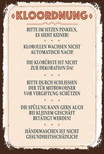 Holzschild 18x12 Kloordnung