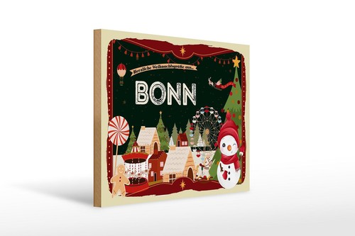 Holzschild weihnachten grüße - holzschild,