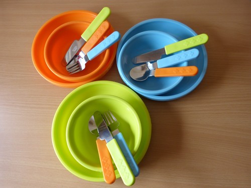 Kinderteller set mit besteck - kinderteller-set,