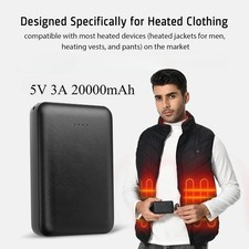 20000mAh 5V Heizwesten-Akku beheizte Kleidung Jacke Wärmehandschuh Powerbank