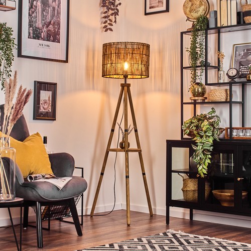 Stehlampe naturfarben - stehlampe,