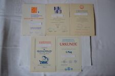 Konvolut alte DDR Urkunden