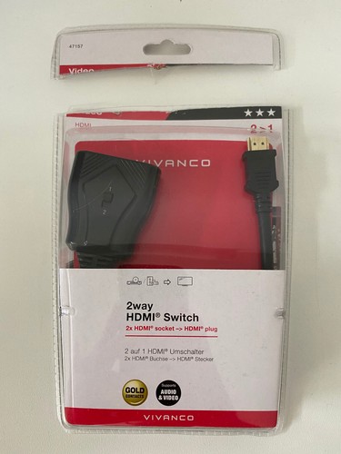 Vivanco 47157 2way hdmi switch - vivanco,