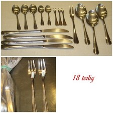 WMF Koblenz Cromargan Besteck Kaffee Tee Messer Löffel Kuchengabeln 18 teile