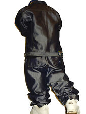 Vintage 1990s SOUTHPOLE SUIT Baggy + Jacke *shiny* silberglanz W35/L TOP ZUSTAND