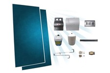 Wolf Solaranlage 2 Kollektoren CFK-1 4,6m SM1 Solarkollektoren