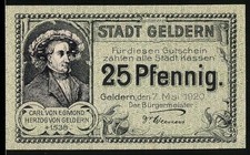 Notgeld Geldern 1920, 25