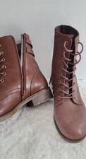 Braune schnürstiefeletten - braune,