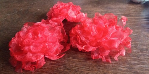 Organza stoffrose rosen - 3, x