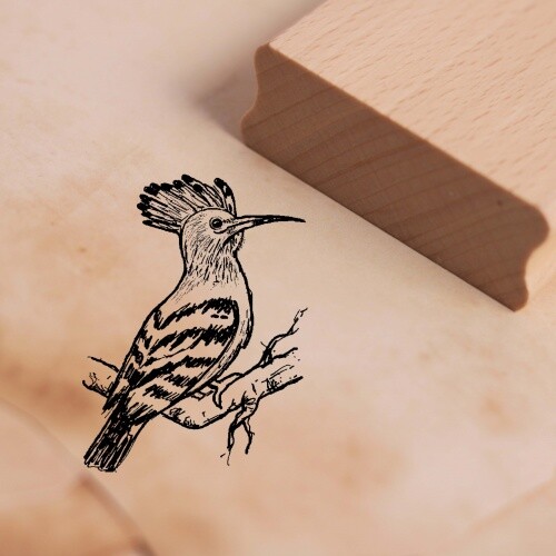 Motivstempel wiedehopf vogel - motivstempel,