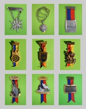 9 Medaillen Orden Plaketten Volkswandern Volkslauf Volksmarsch 1974-1979 Nr. 05