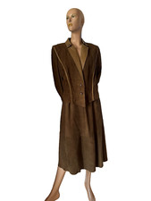 Wildleder Jackenkleid  Leder