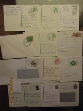 Posten 12 Briefe u. Karten mit