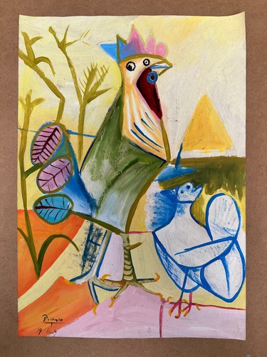 Pablo picasso zeichnung auf - zeichnung,